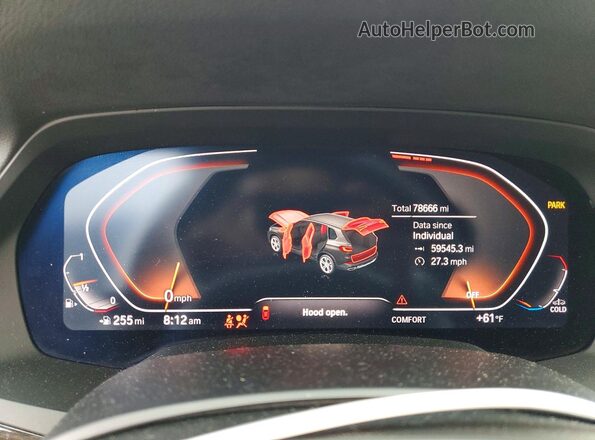 5UXCR6C03L9B99287 2020 BMW X5 Белый Вид щитка приборов