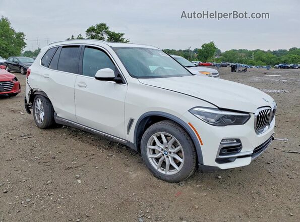 5UXCR6C03L9B99287 2020 BMW X5 Белый Передняя правая четверть
