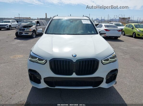 5UXCR6C03P9R37463 2023 BMW X5 White Rear interior view