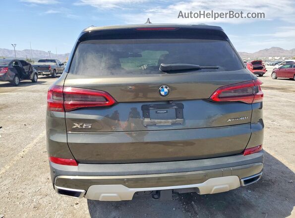 5UXCR6C04L9B51684 2020 BMW X5 Зеленый Вид сзади