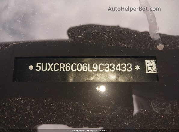 5UXCR6C06L9C33433 2020 BMW X5 Черный 