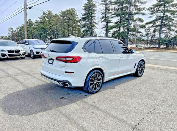 5UXCR6C07LLL75726 2020 BMW X5 White Передня права чверть