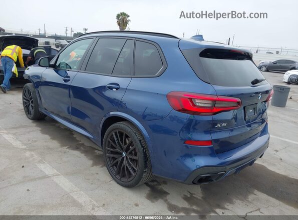5UXCR6C09N9L99655 2022 BMW X5 Dark Blue Trasero izquierdo