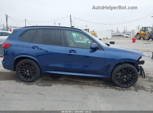 5UXCR6C09N9L99655 2022 BMW X5 Dark Blue Vista interior de 360 grados