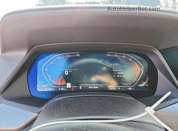 5UXCR6C0XP9R85140 2023 BMW X5 Black Instrument cluster view