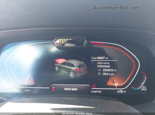 5UXCR6C51KLL01504 2019 BMW X5 Black Vista de los asientos traseros