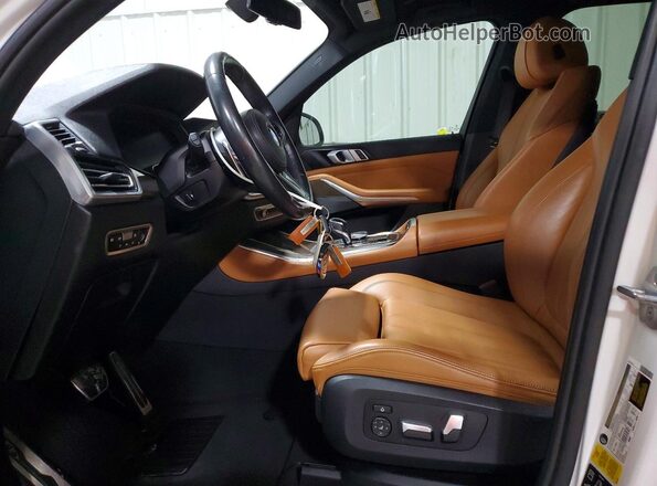 5UXCR6C52KLL08302 2019 BMW X5 White Вид салону спереду