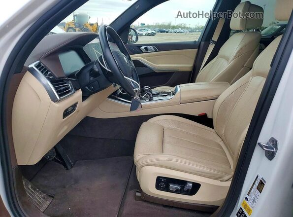 5UXCR6C53KLB12419 2019 BMW X5 White Вид салону спереду