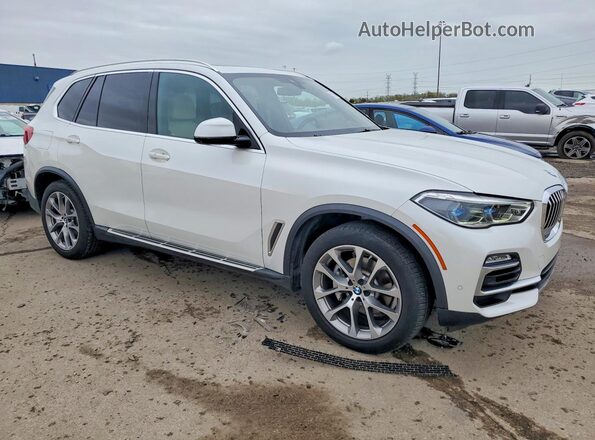 5UXCR6C53KLB12419 2019 BMW X5 White Передня права чверть