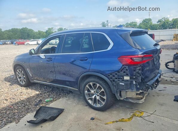 5UXCR6C53KLK80963 2019 BMW X5 Blue უკანა მარცხენა