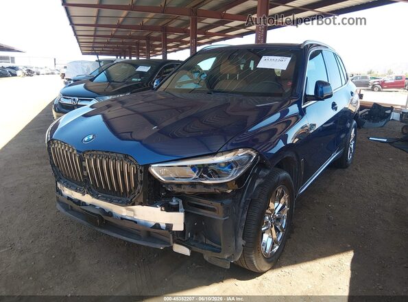 5UXCR6C53KLL27523 2019 BMW X5 Blue Vista tres cuartos delantera izquierda