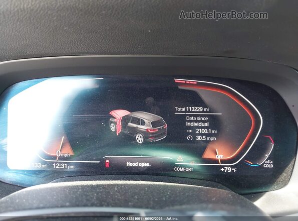 5UXCR6C57KLL05766 2019 BMW X5 Black Vista de los asientos traseros