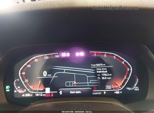 5UXCR6C58KLK86192 2019 BMW X5 Black Вид задніх сидінь