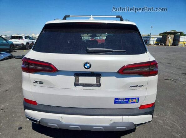 5UXCR6C58KLL03962 2019 BMW X5 White უკანა ხედი