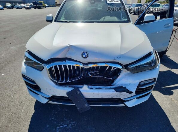 5UXCR6C58KLL03962 2019 BMW X5 White ძრავის განყოფილების ხედი