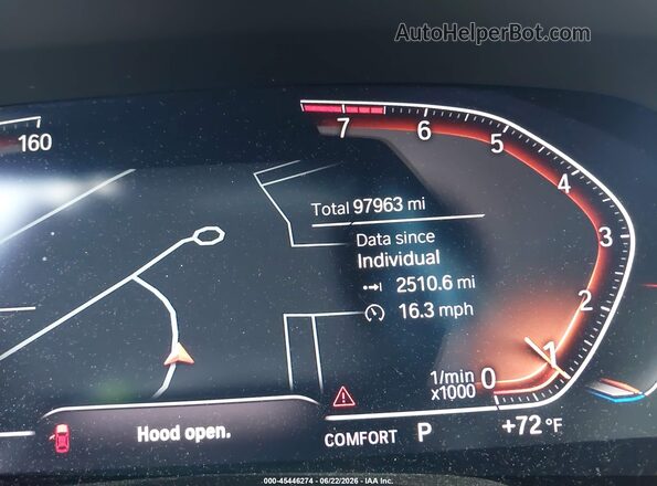 5UXCR6C58KLL62428 2019 BMW X5 Black Vista de los asientos traseros