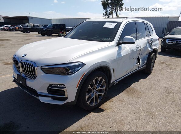 5UXCR6C59KLL23332 2019 BMW X5 White Передня ліва чверть