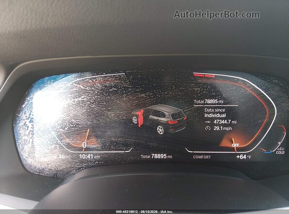 5UXCR6C59KLL34203 2019 BMW X5 Gray Vista de los asientos traseros