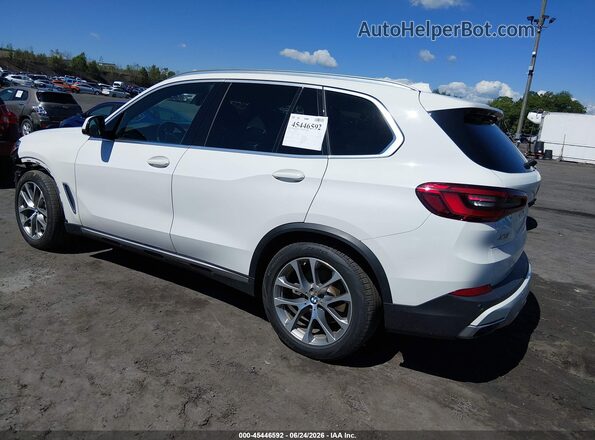 5UXCR6C5XKLL01663 2019 BMW X5 White Trasero izquierdo