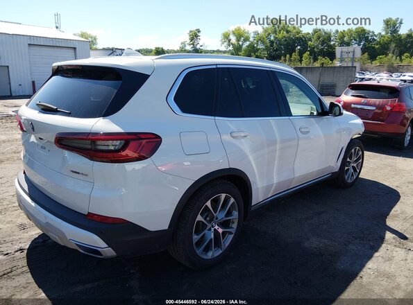 5UXCR6C5XKLL01663 2019 BMW X5 White Trasero derecho