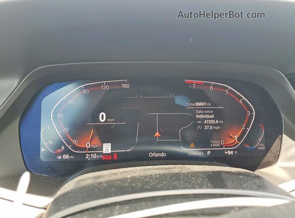 5UXCR6C5XKLL02361 2019 BMW X5 Белый Вид щитка приборов