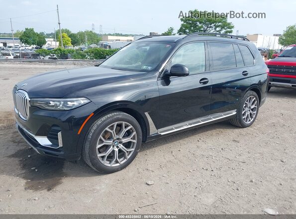 5UXCW2C00N9L52046 2022 BMW X7 Black Передня ліва чверть