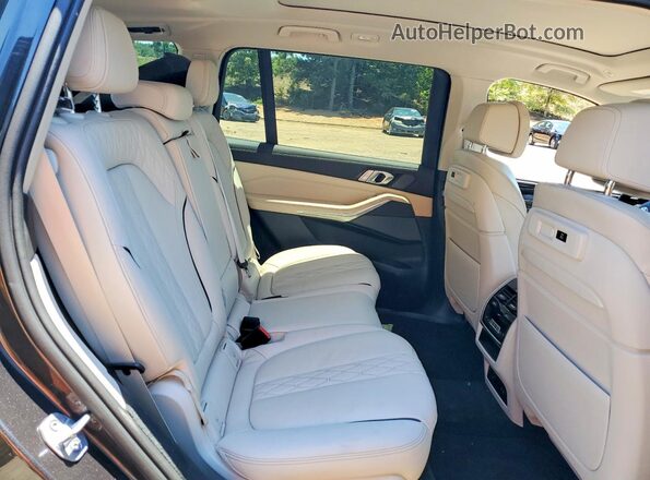 5UXCW2C01L9B59193 2020 BMW X7 Black Вид задніх сидінь