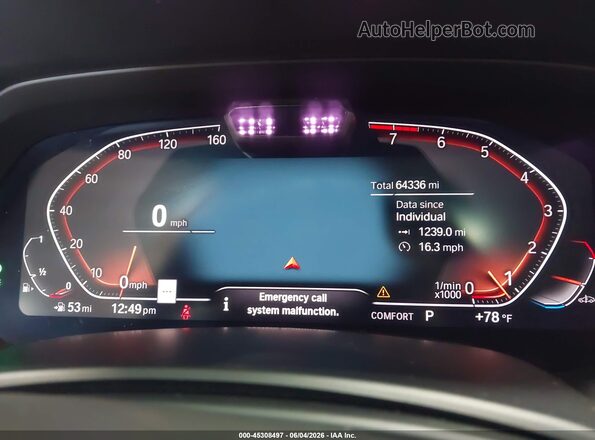 5UXCW2C02L9C57469 2020 BMW X7 White Вид задніх сидінь