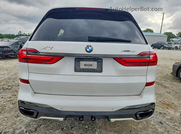 5UXCW2C03M9E78709 2021 BMW X7 White Rear view