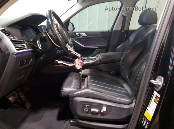 5UXCW2C05L9B52103 2020 BMW X7 Black Vista interior delantera