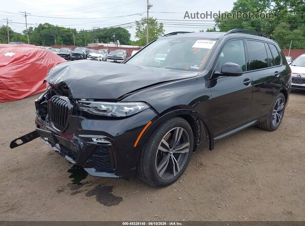 5UXCW2C06L9B83313 2020 BMW X7 Black Առջևի ձախ երեք քառորդ տեսարան