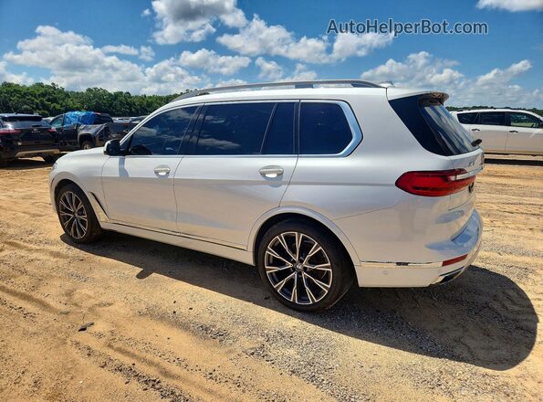 5UXCW2C06L9B99267 2020 BMW X7 White Trasero izquierdo