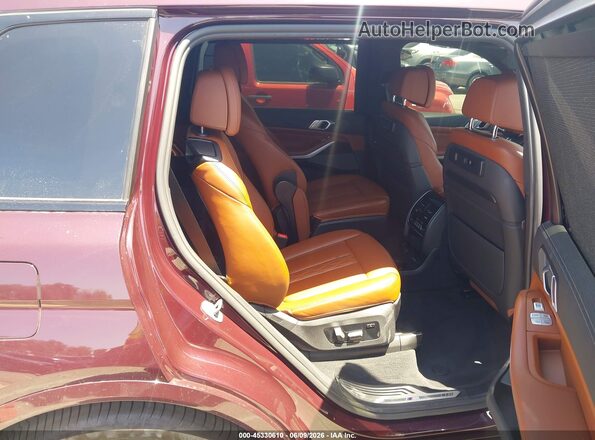 5UXCW2C07M9G93011 2021 BMW X7 Purple VIN კოდის სტიკერის ხედი