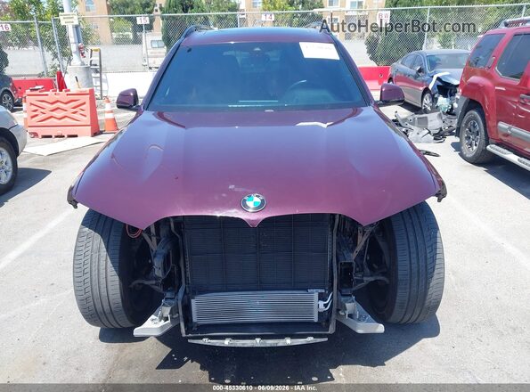 5UXCW2C07M9G93011 2021 BMW X7 Purple უკანა სალონის ხედი