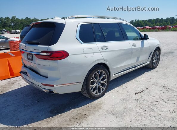 5UXCW2C08L9B21119 2020 BMW X7 Белый Задняя правая четверть