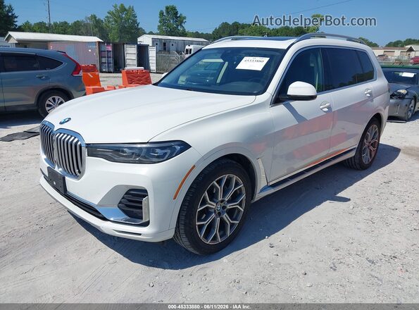 5UXCW2C08L9B21119 2020 BMW X7 Белый Передняя левая четверть