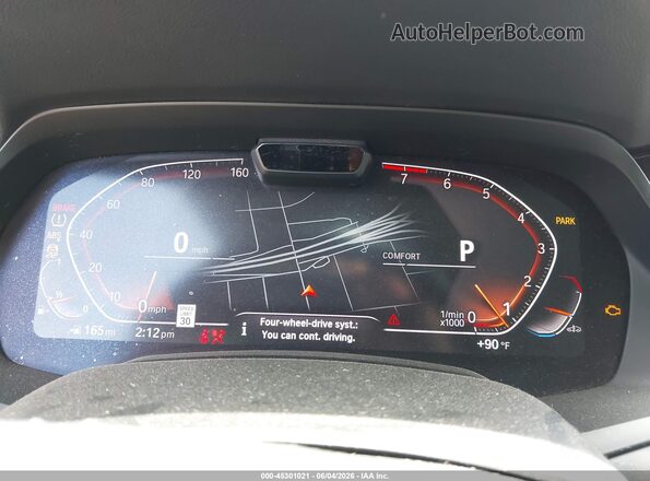 5UXCW2C08L9C16036 2020 BMW X7 Black Հետևի նստատեղերի տեսք