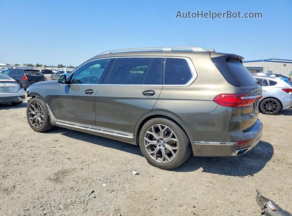 5UXCW2C08M9H14528 2021 BMW X7 Brown Rear left