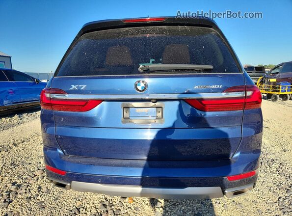 5UXCW2C09L9B78025 2020 BMW X7 Blue უკანა ხედი