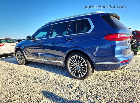 5UXCW2C09L9B78025 2020 BMW X7 Blue უკანა მარცხენა