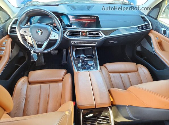 5UXCW2C09L9B78025 2020 BMW X7 Blue წინა პანელის ხედი