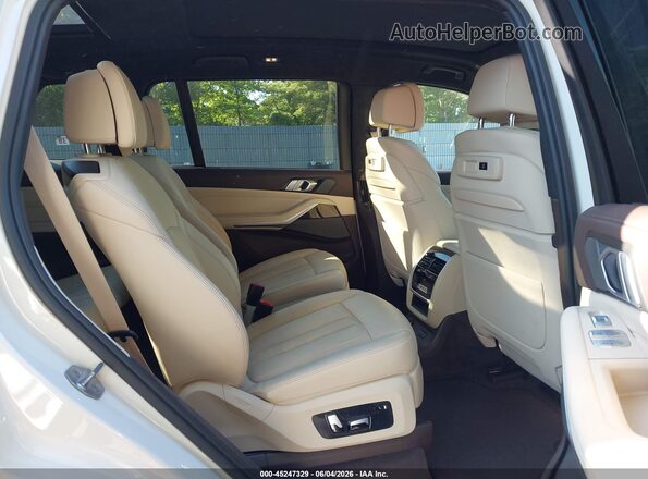 5UXCW2C59KL089940 2019 BMW X7 White Vista de la etiqueta del VIN