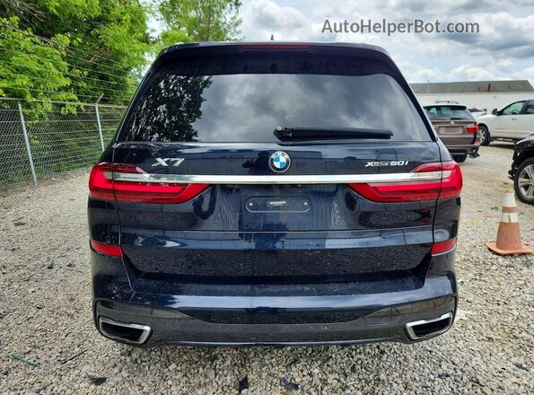 5UXCX4C54KLS38165 2019 BMW X7 Black Вид ззаду