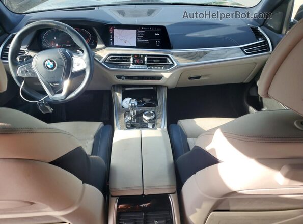 5UXCX4C59KLB39814 2019 BMW X7 Gray Առջևի վահանակի տեսք