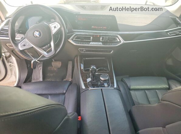 5UXCX4C5XKLS35593 2019 BMW X7 White წინა პანელის ხედი