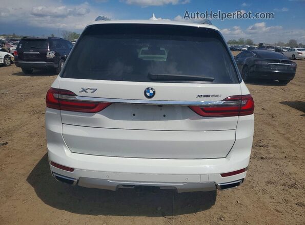 5UXCX4C5XKLS35593 2019 BMW X7 White უკანა ხედი