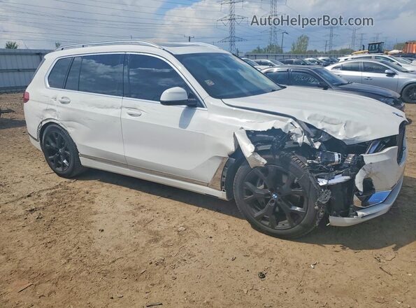 5UXCX4C5XKLS35593 2019 BMW X7 White წინა მარჯვენა