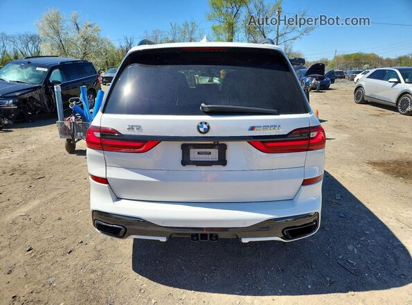 5UXCX6C01LLE35590 2020 BMW X7 White Rear view