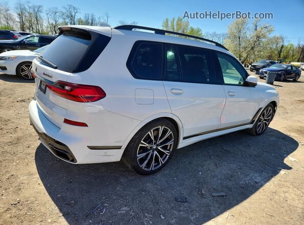5UXCX6C01LLE35590 2020 BMW X7 White Rear right