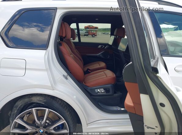 5UXCX6C02L9C38182 2020 BMW X7 White Vista de la etiqueta del VIN